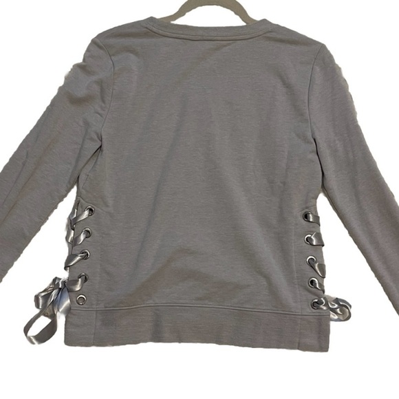 Juicy Couture Gray Lace-Up Women's‎ Top Size XS Leisure Active Travel - Picture 3 of 5